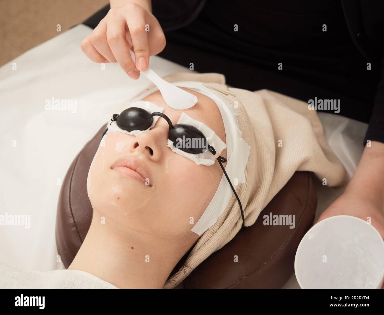 Gel image for light hair removal Stock Photo