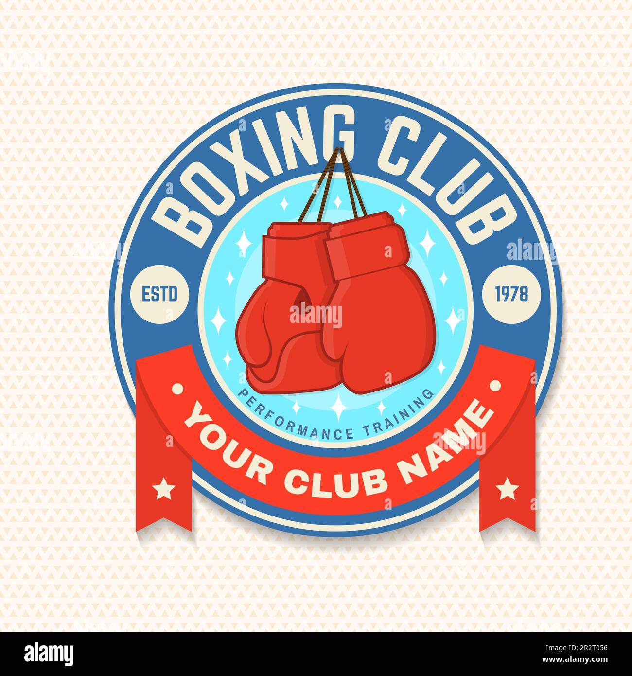 Boxing Gloves And Text Knock Out. Boxing Emblem Label Badge T