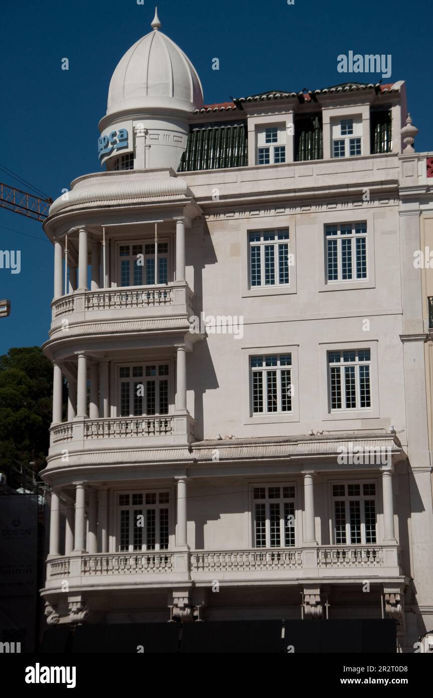 Stylish building on Avenida da Liberdade, Lisbon, Portugal Stock Photo