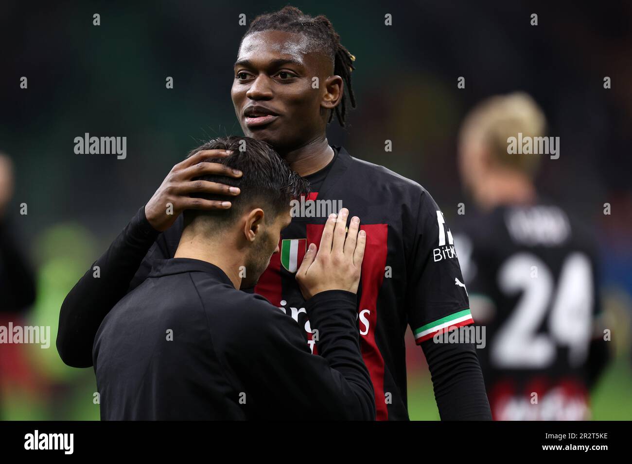 Milano, Italy. 14th Feb, 2023. Rafael Leao (17) of AC Milan seen