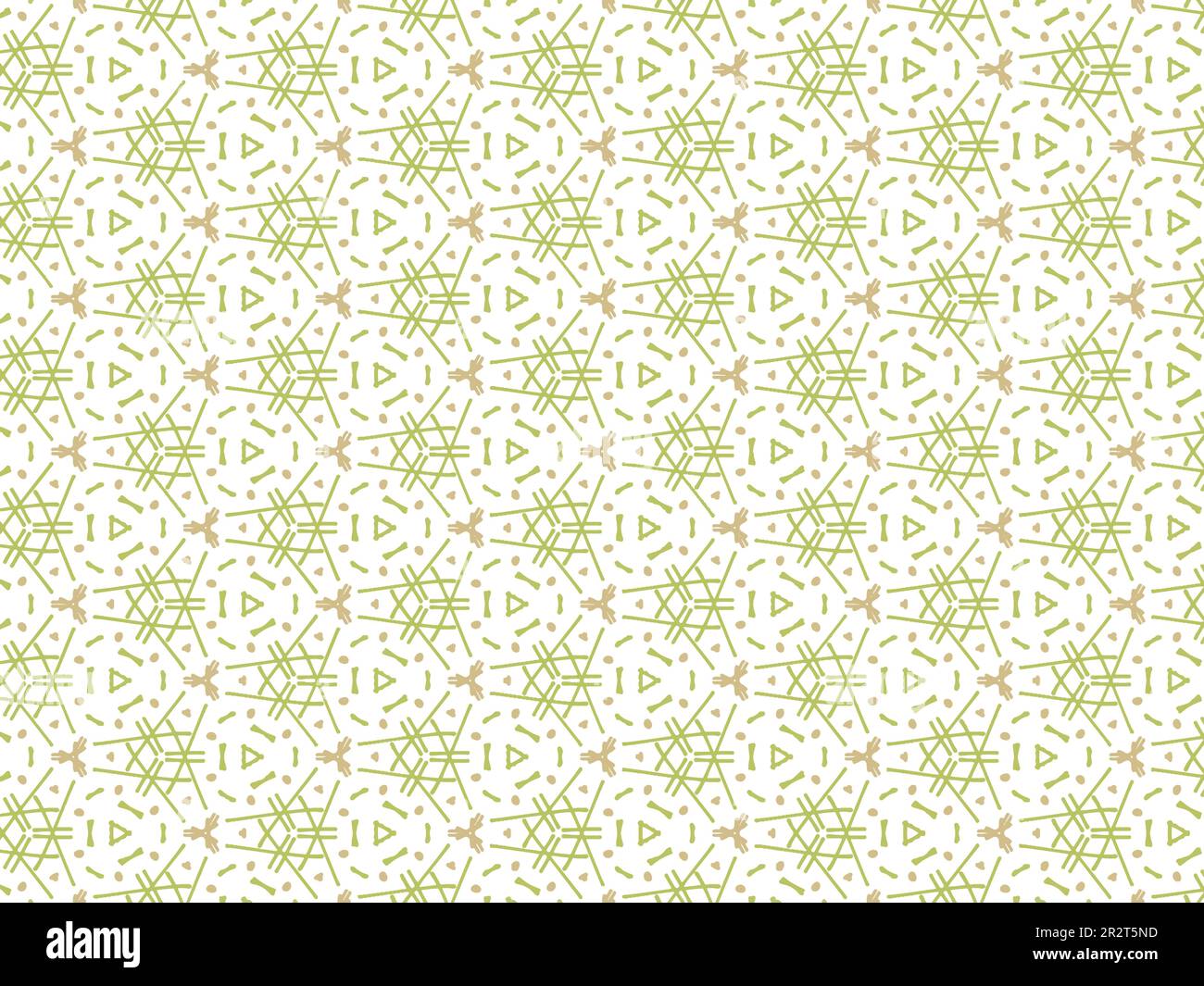 Vector Illustration of Green Abstract Mandala or Ikat Texture Seamless ...