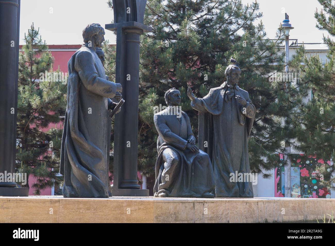 The Ardelean School Statuary Group in Targu Mures Stock Photo Alamy