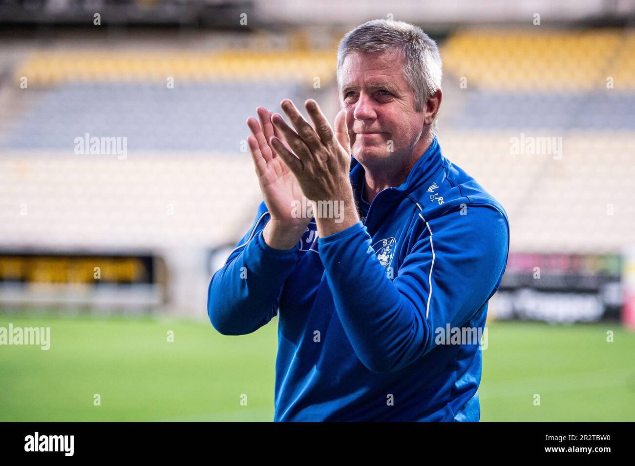 Horsens, Denmark. 19th, May 2023. Head coach Kent Nielsen of Silkeborg IF seen after the 3F Superliga match between AC Horsens and Silkeborg IF at Nordstern Arena Horsens in Horsens. (Photo credit: Gonzales Photo - Morten Kjaer). Stock Photo