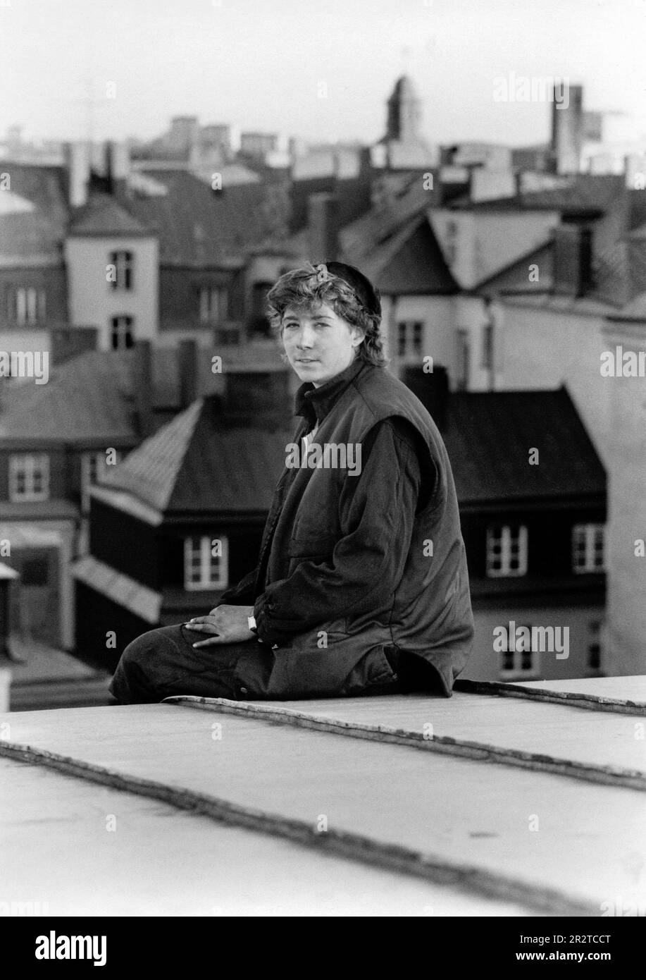 Female Chimney sweeper Stock Photo