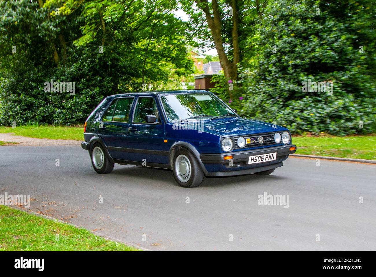 1991 90s nineties VW VOLKSWAGEN 1595cc Petrol; at the Lytham St Annes Classic & Performance Motor vehicle show displays of classic cars, UK Stock Photo