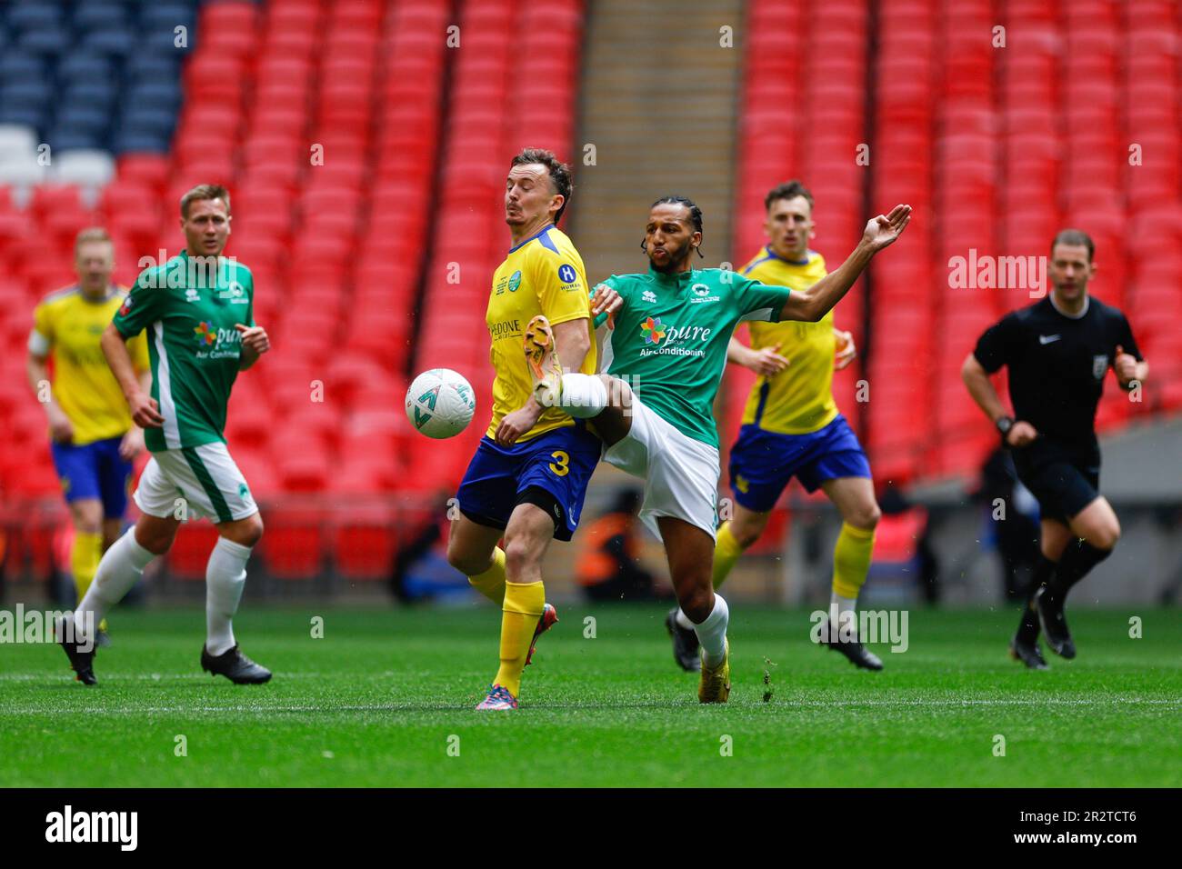 London, UK. 21st May, 2023. Lewis Wilson (14 Newport Pagnell) and Rob