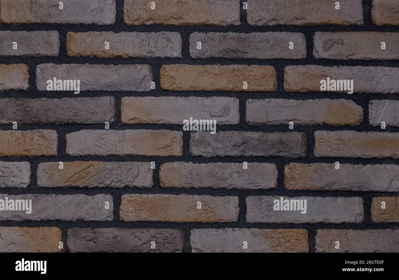 Dark Brick Background Stock Photo