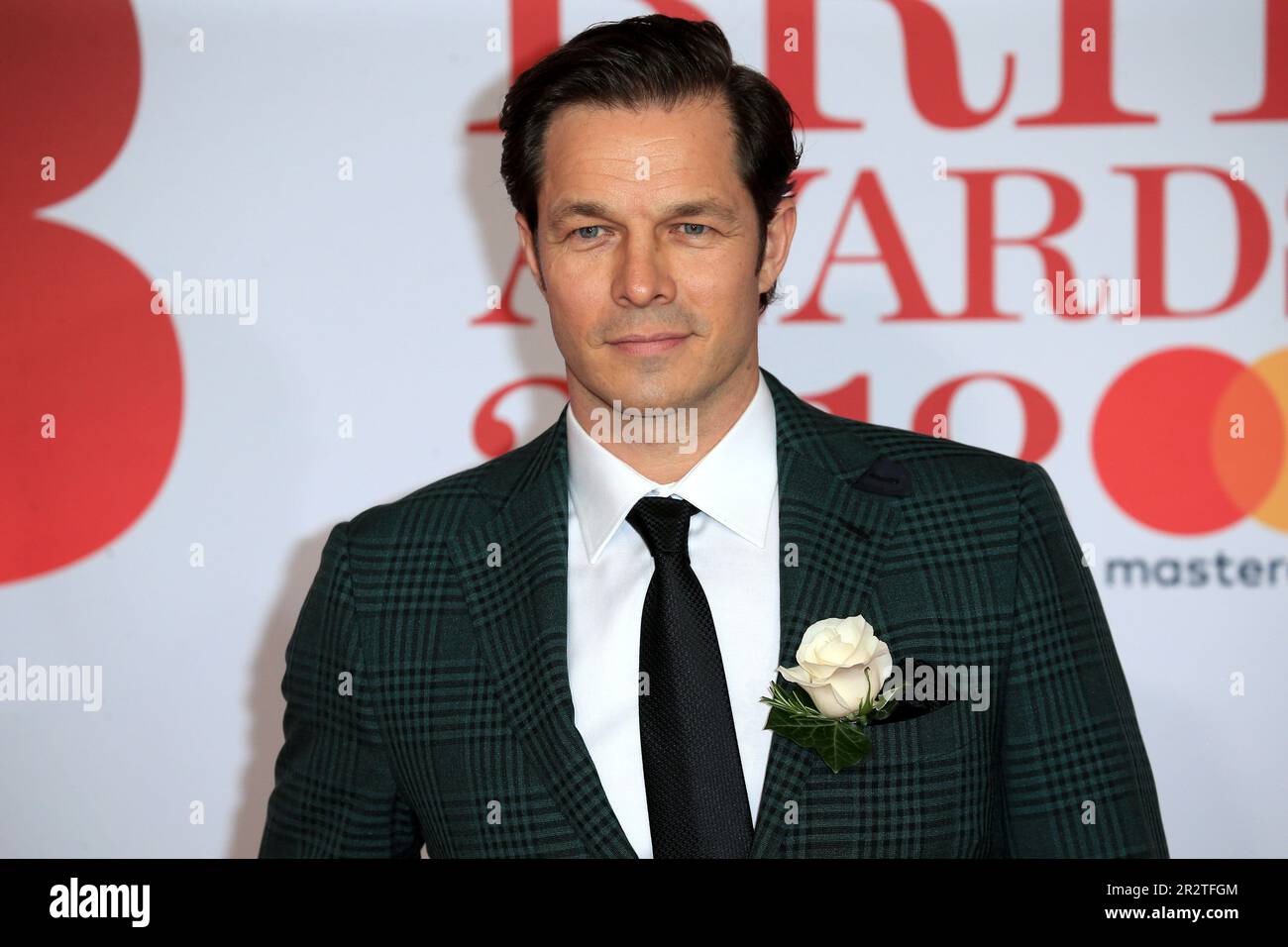 London, UK. 21st Feb, 2018. Paul Sculfor attends The BRIT Awards 2018 at The O2 Arena in London, England. (Photo by Fred Duval/SOPA Images/Sipa USA) Credit: Sipa USA/Alamy Live News Stock Photo