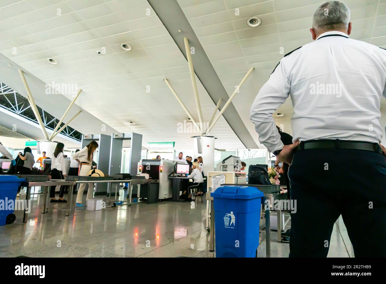 Security screening of carry-on luggage prior to the gates entrance