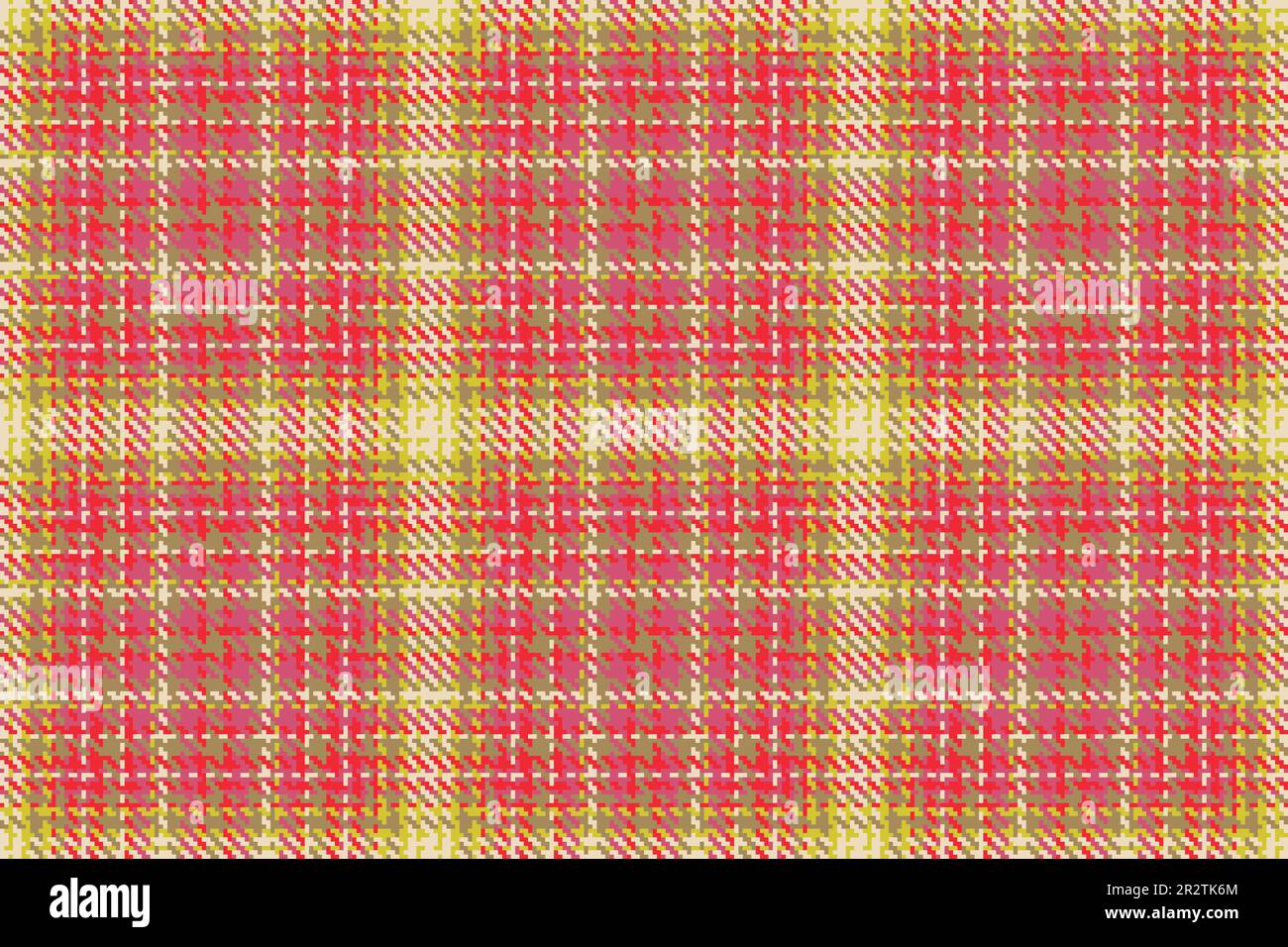 Textile seamless pattern. Background vector fabric. Check texture tartan plaid in yellow and light colors. Stock Vector