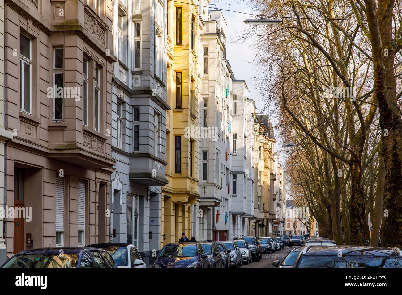 houses at the Weissenburg street in the Agnes district, Cologne