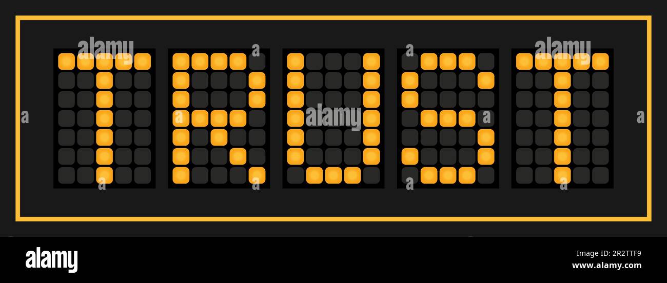 Orange color led banner in word trust on black background Stock Vector ...