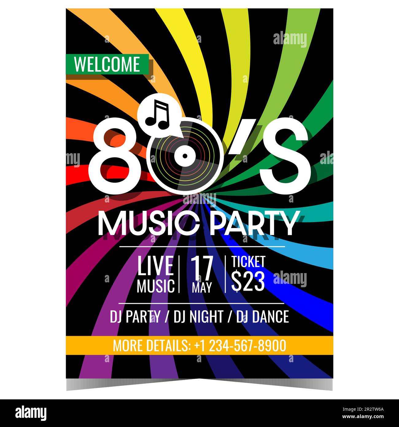 Concert Poster 1990 Stock Vector Images Alamy concert-poster-1990-stock-vector-images-alamy