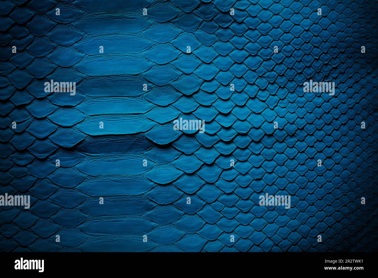 blue leather texture, natural background with empty space Stock Photo