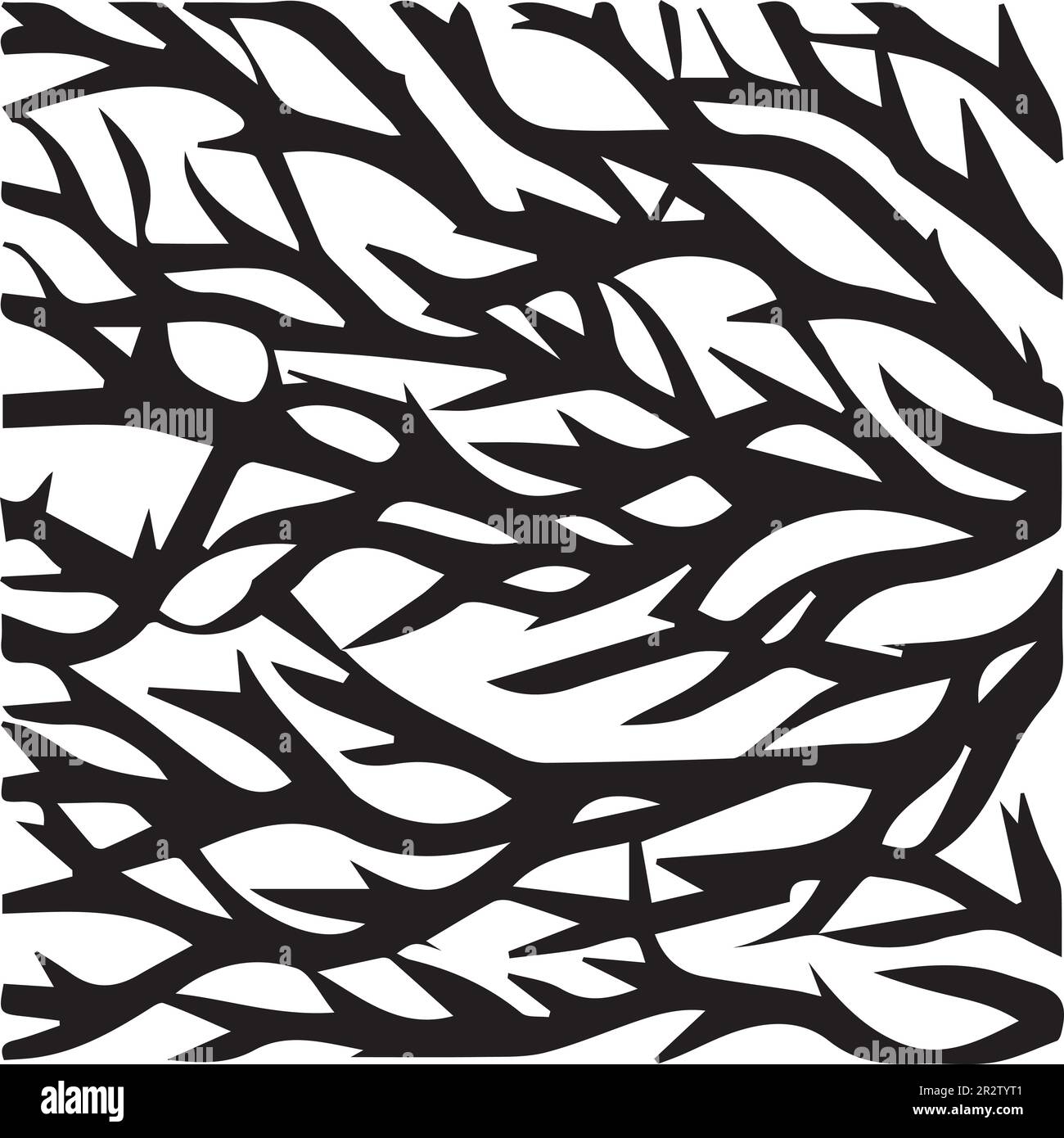 An abstract black seamless pattern background. Stock Vector