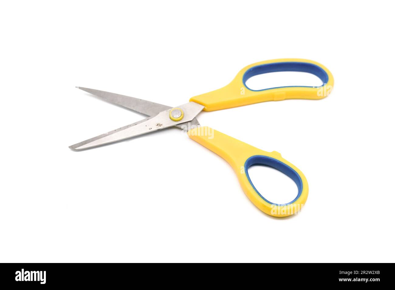 Old scissors isolated on white background Stock Photo