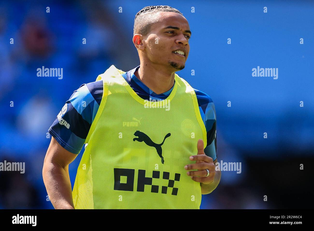 Manuel Akanji #25 of Manchester City during the Premier League