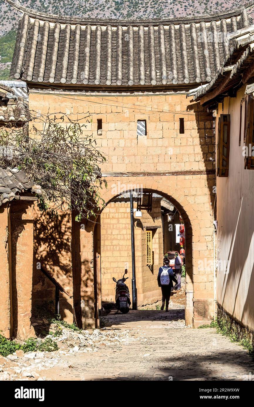 Ancient mud gate Stock Photo Alamy
