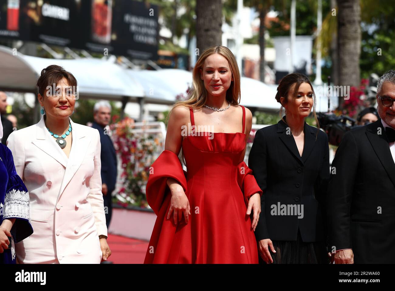 May 21, 2023, Cannes, Cote d'Azur, France: JENNIFER LAWRENCE attends the screening of 'Anatomy of a Fall' during the 76th Annual Cannes Film Festival at Palais des Festivals on May 21, 2023 in Cannes, France (Credit Image: © Mickael Chavet/ZUMA Press Wire) EDITORIAL USAGE ONLY! Not for Commercial USAGE! Stock Photo