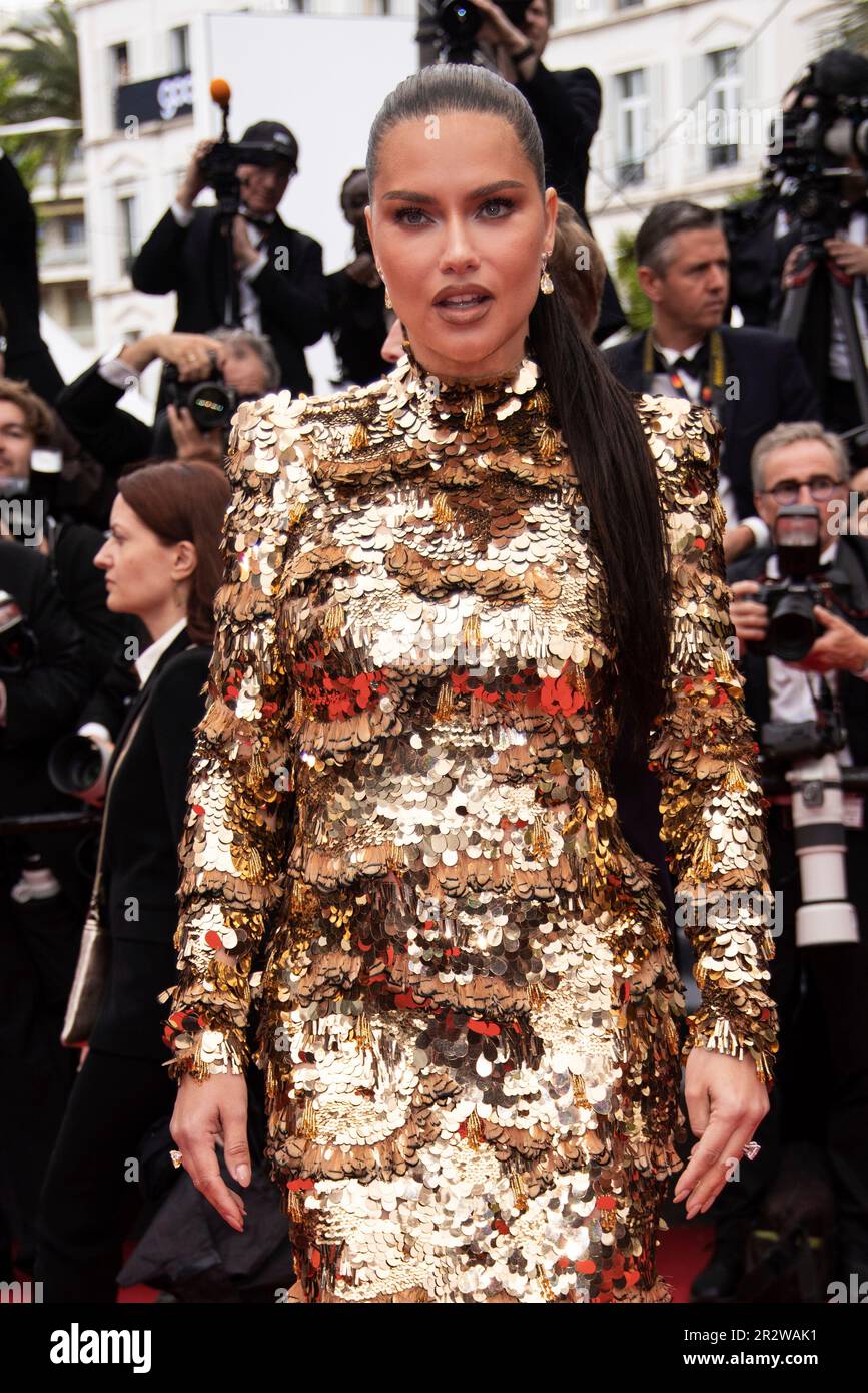 Adriana Lima poses for photographers upon arrival at the premiere of