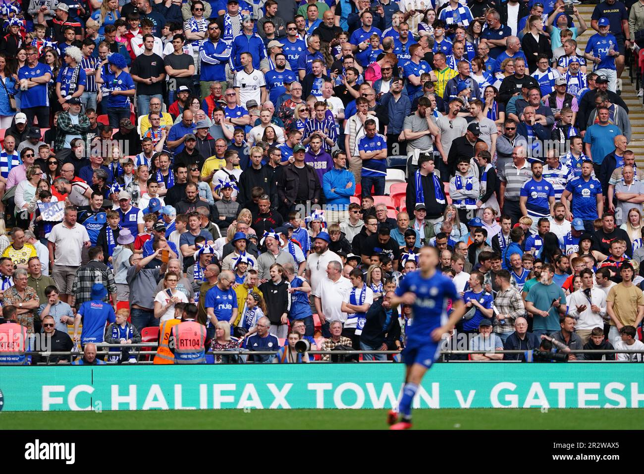FC Halifax Town fans seen ahead of the Isuzu FA Trophy Final at Wembley Stadium, London. Picture FC Halifax Town fans seen ahead of the Isuzu FA Trophy Final at Wembley Stadium, London. Picture