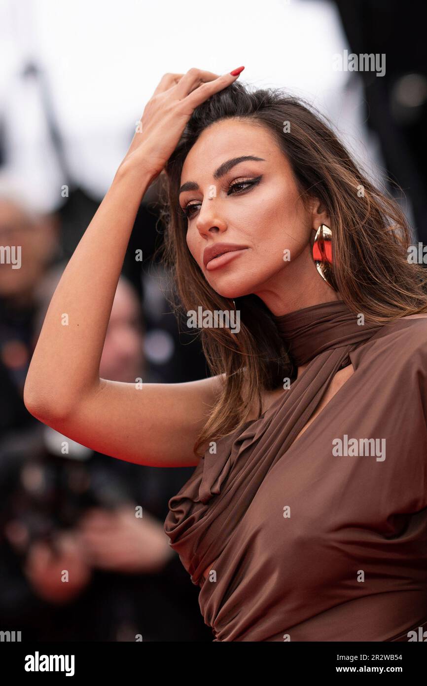 Madalina Diana Ghenea poses for photographers upon arrival to the
