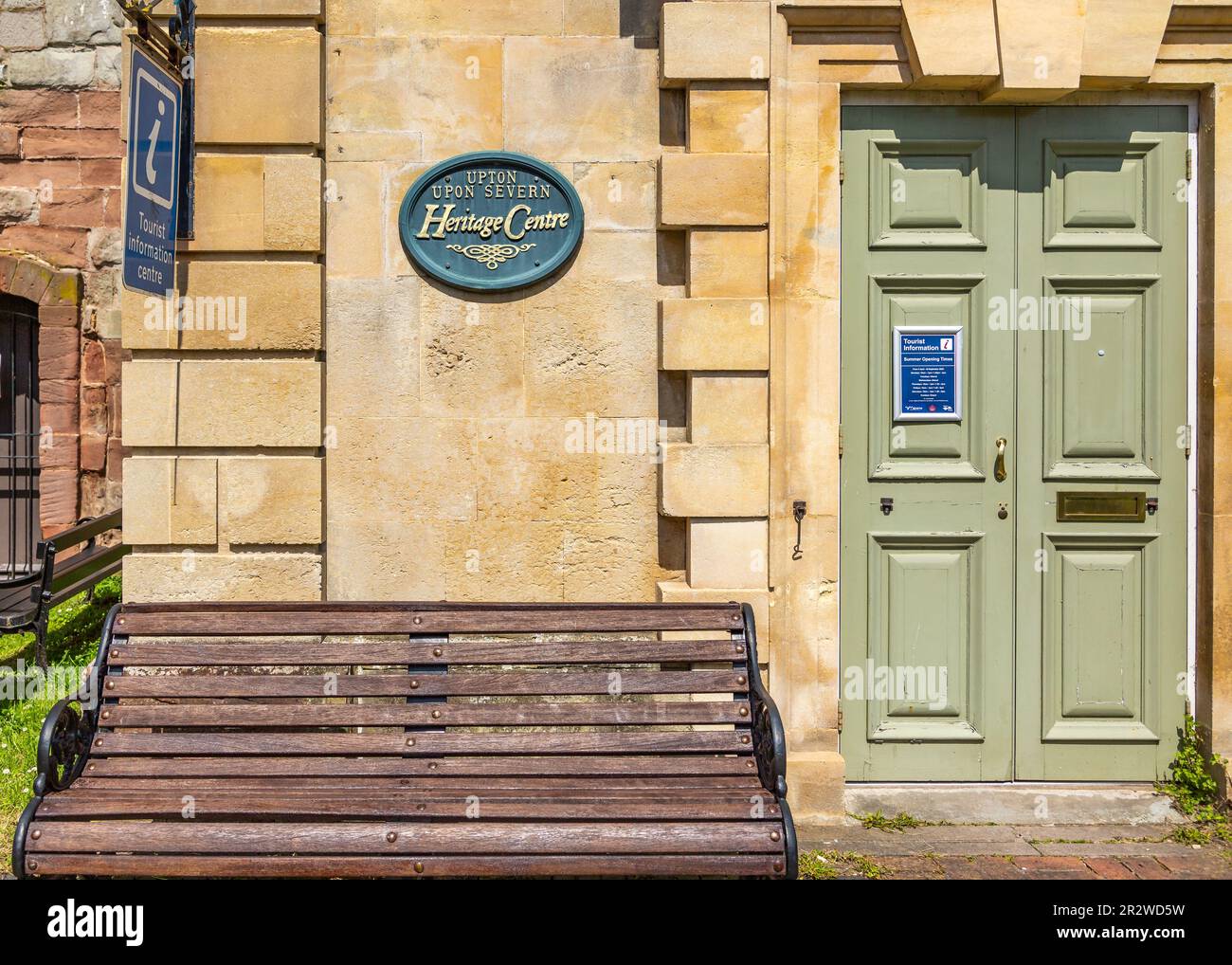 Upton Heritage Centre exterior and garden. Upton on Severn Stock Photo