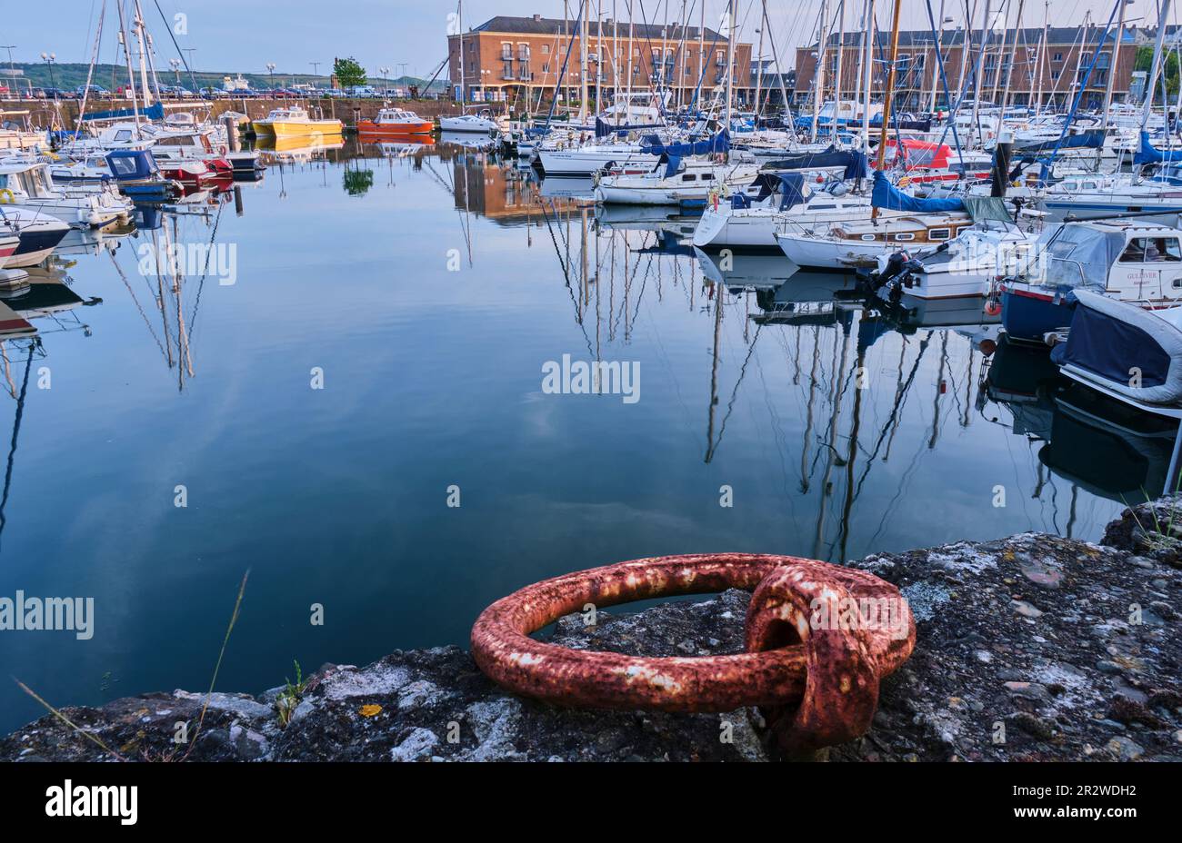 Milford Waterfront, Milford Haven, Pembrokeshire Stock Photo