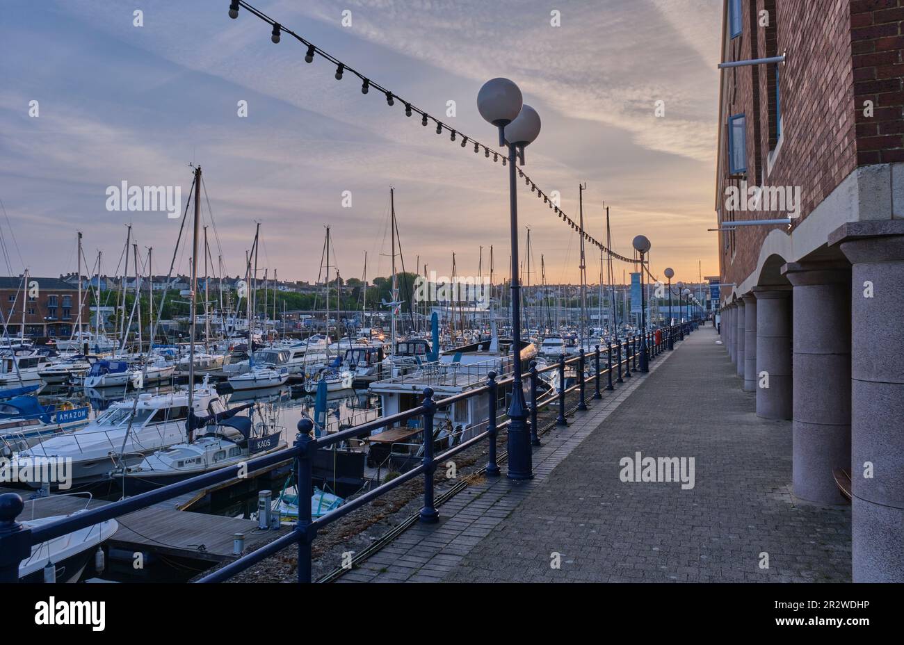 Milford Waterfront, Milford Haven, Pembrokeshire Stock Photo