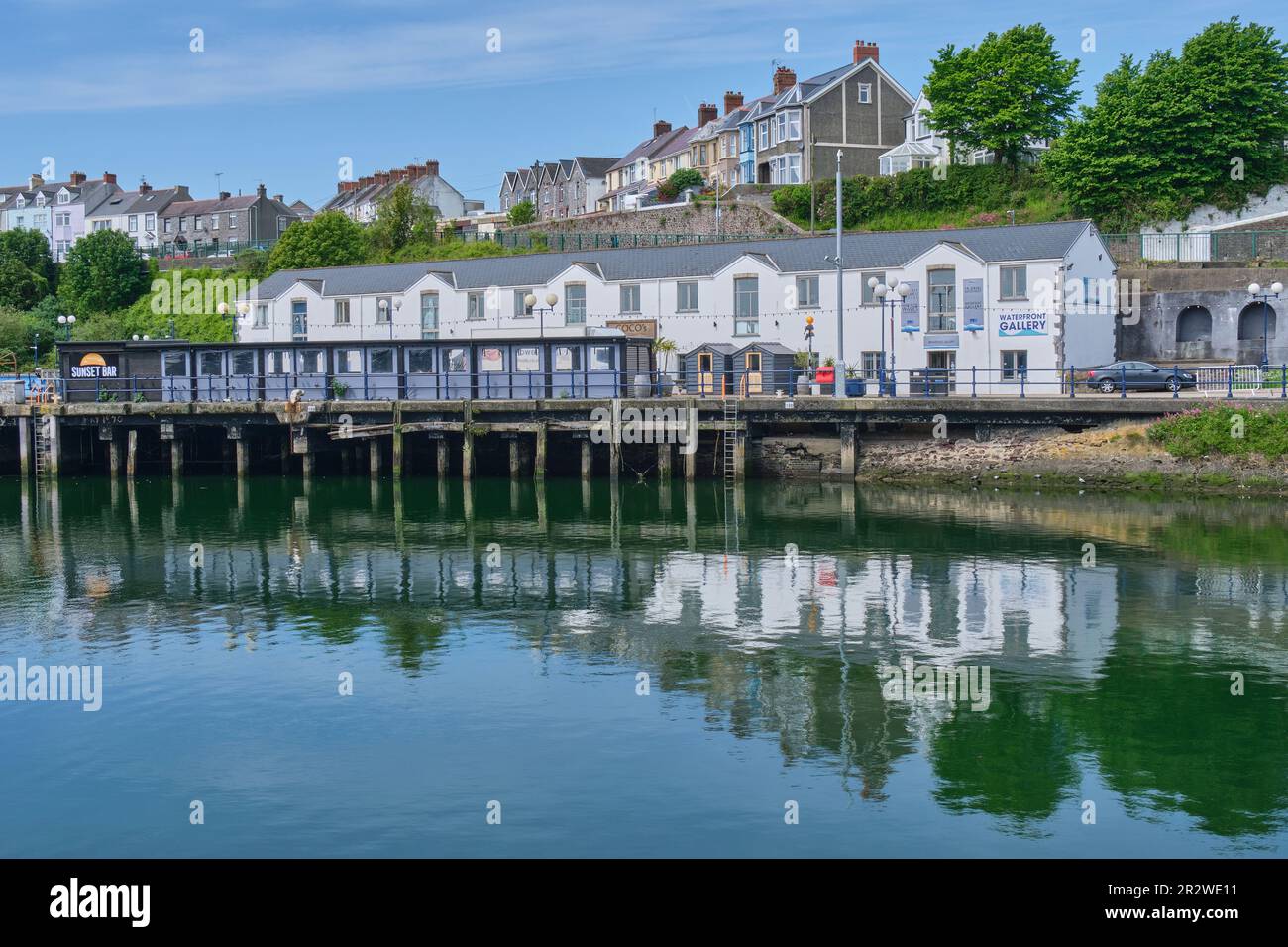 The Waterfront Gallery at Milford Waterfront, Milford Haven, Pembrokeshire Stock Photo