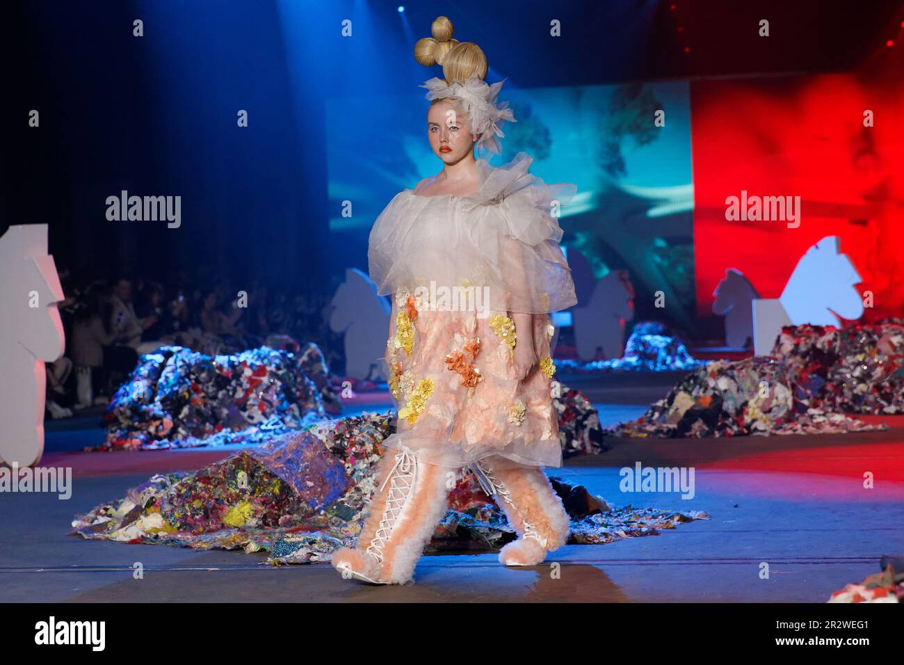 A model walks the runway during the IORDANES SPYRIDON GOGOS show during the  Afterpay Australian Fashion Week 2023 at Carriageworks on May 16, 2023 in  Stock Photo - Alamy