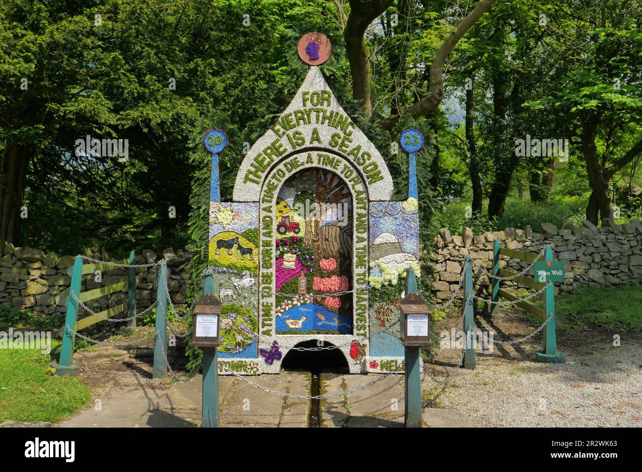Tissington Well Dressings 2023 Town Well Stock Photo Alamy