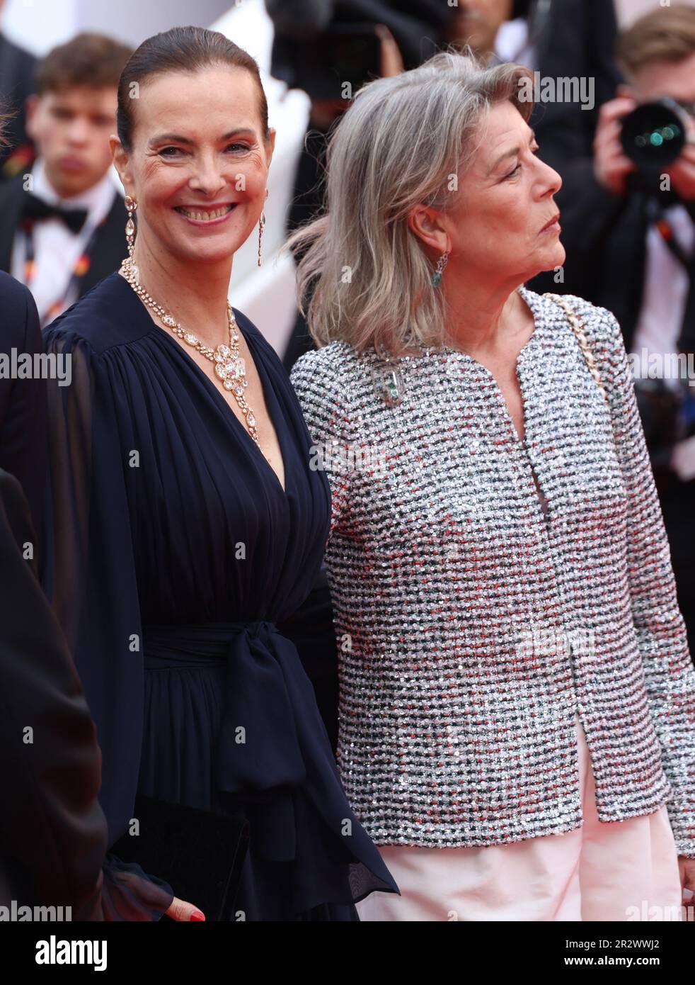 Cannes, France. 20th May, 2023. Princesse Caroline de Monaco and Carole