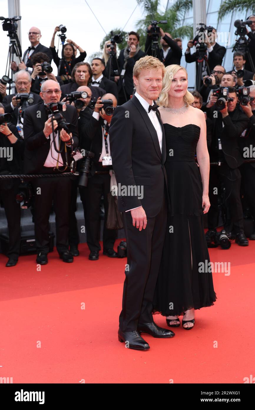 Cannes, France. 20th May, 2023. Kirsten Dunst, Jesse Plemons attend the