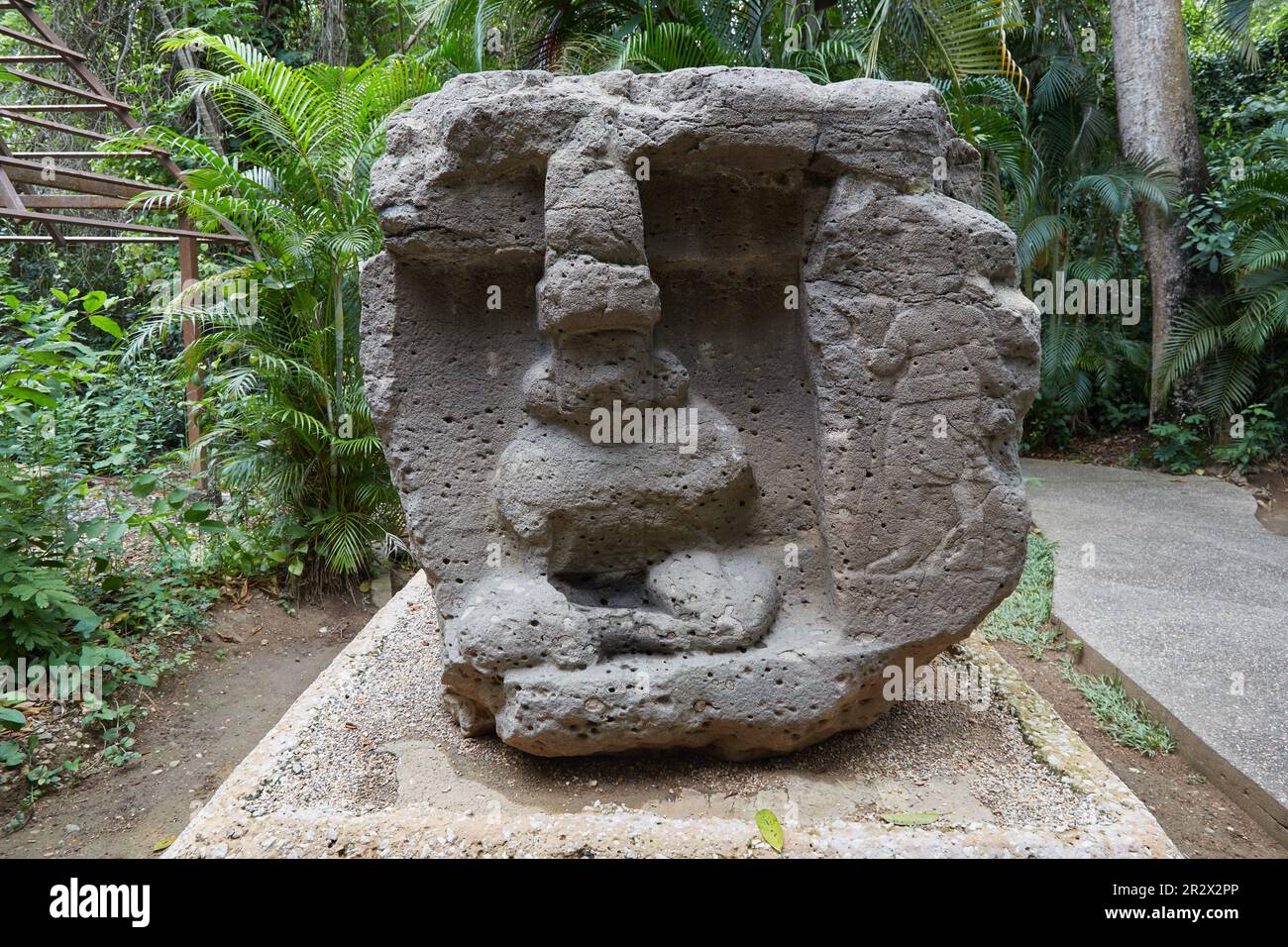 The outdoor museum of Parque Museo La Venta in Tabasco, Mexico