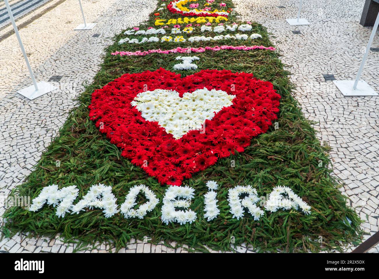 Madeira Flower Festival. Flower bouquets and compositions adorn the