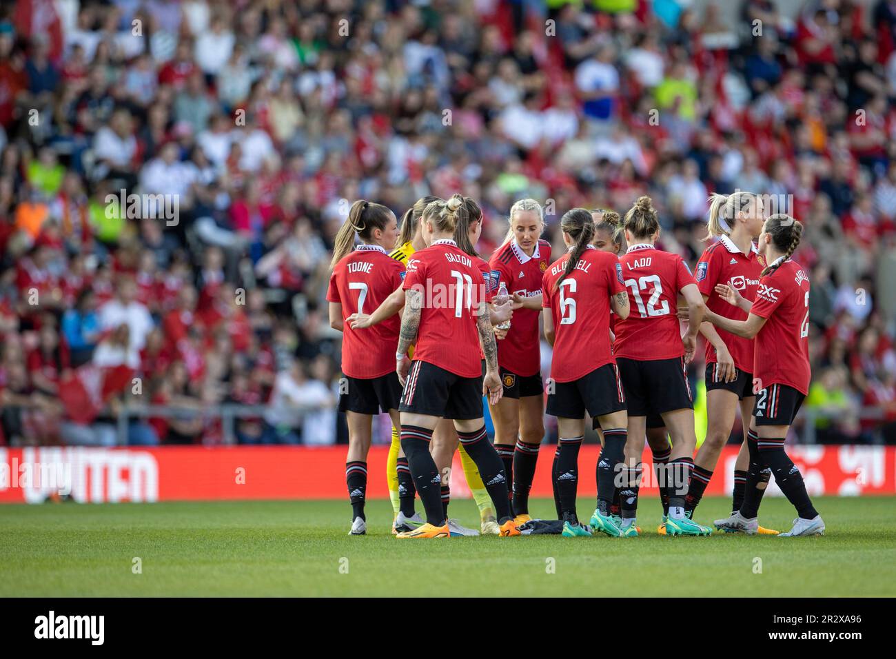 Leigh Sports Village, Manchester, UK. 21st May, 2023. Womens Super League  Football, Manchester United versus Manchester