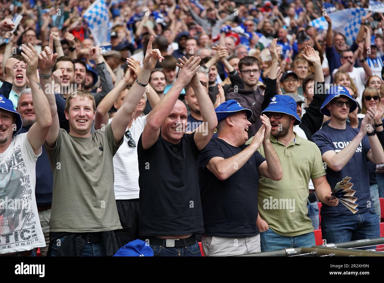 WEMBLEY, ENGLAND MAY 21 Halifax fans during the Isuzu FA Trophy
