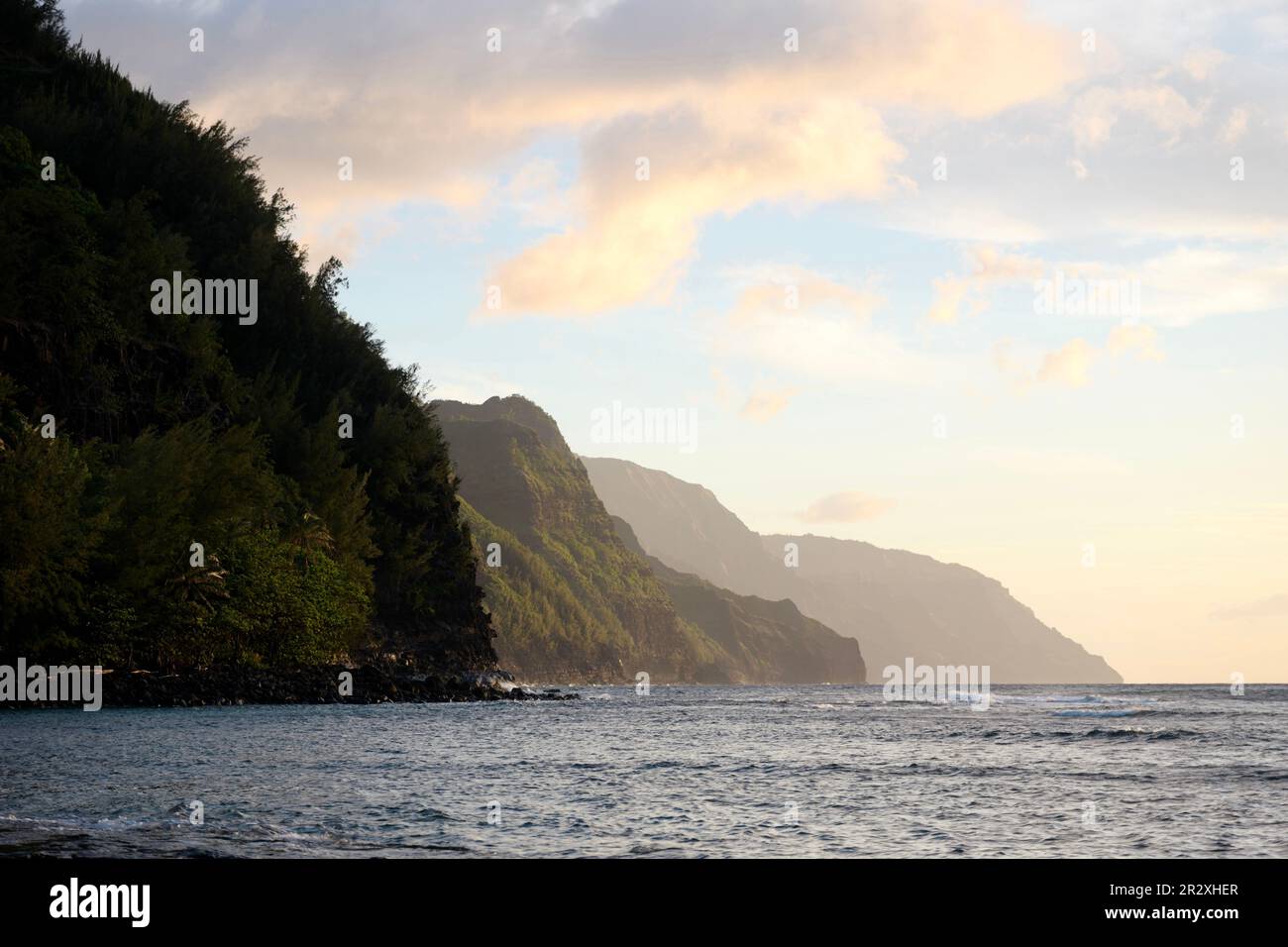 Napali Coast photographed from Kee Beach