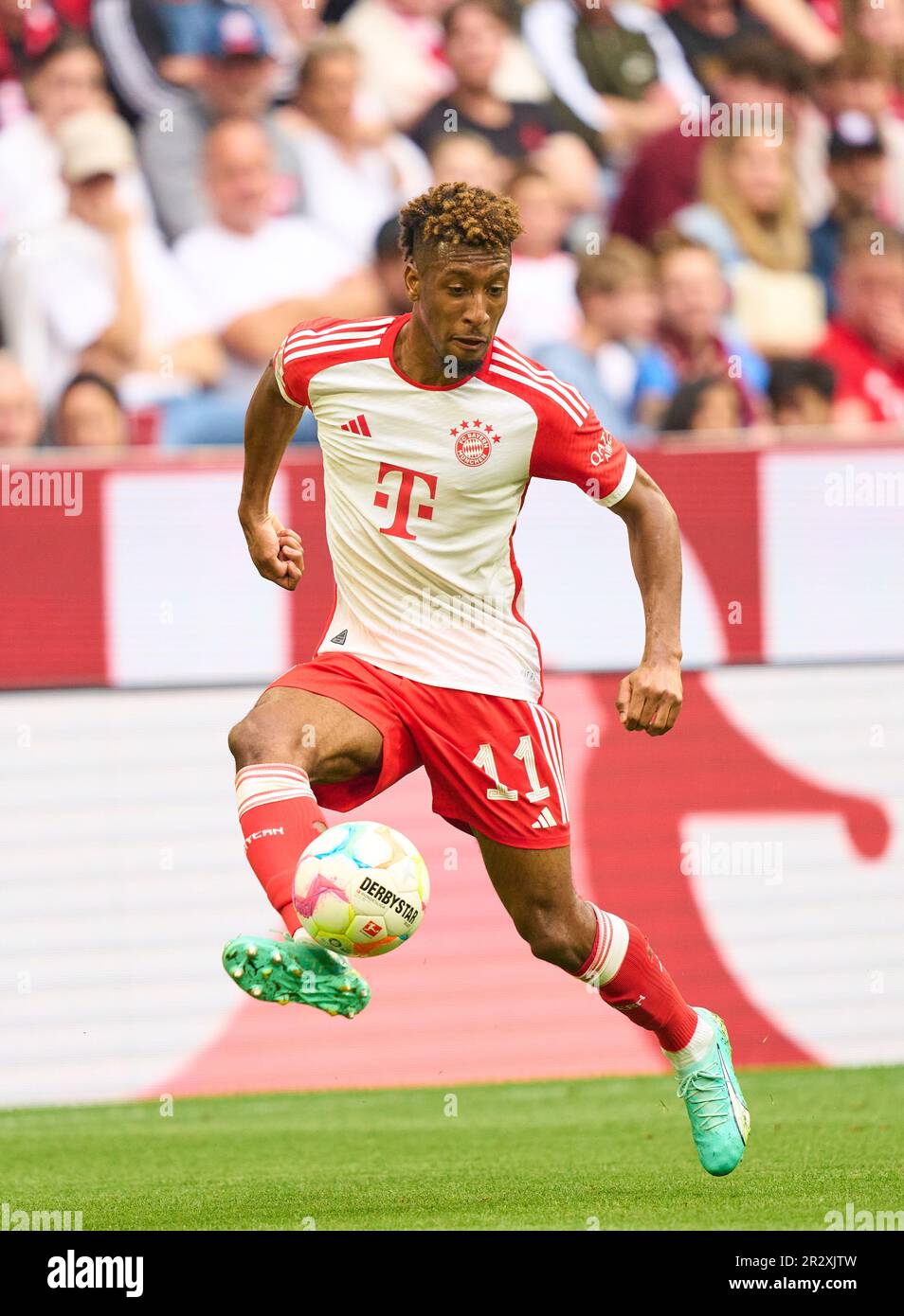 Kingsley Coman, FCB 11   in the match FC BAYERN MUENCHEN - RB LEIPZIG 1-3 1.German Football League on May 20, 2023 in Munich, Germany. Season 2022/2023, matchday 33, 1.Bundesliga, FCB, München, 33.Spieltag. © Peter Schatz / Alamy Live News    - DFL REGULATIONS PROHIBIT ANY USE OF PHOTOGRAPHS as IMAGE SEQUENCES and/or QUASI-VIDEO - Stock Photo