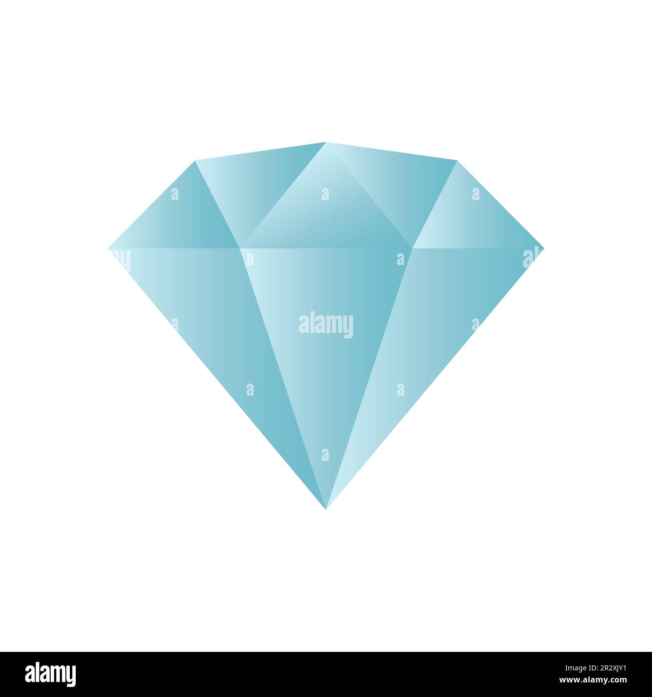 Diamond vector icon isolated on white background Stock Vector
