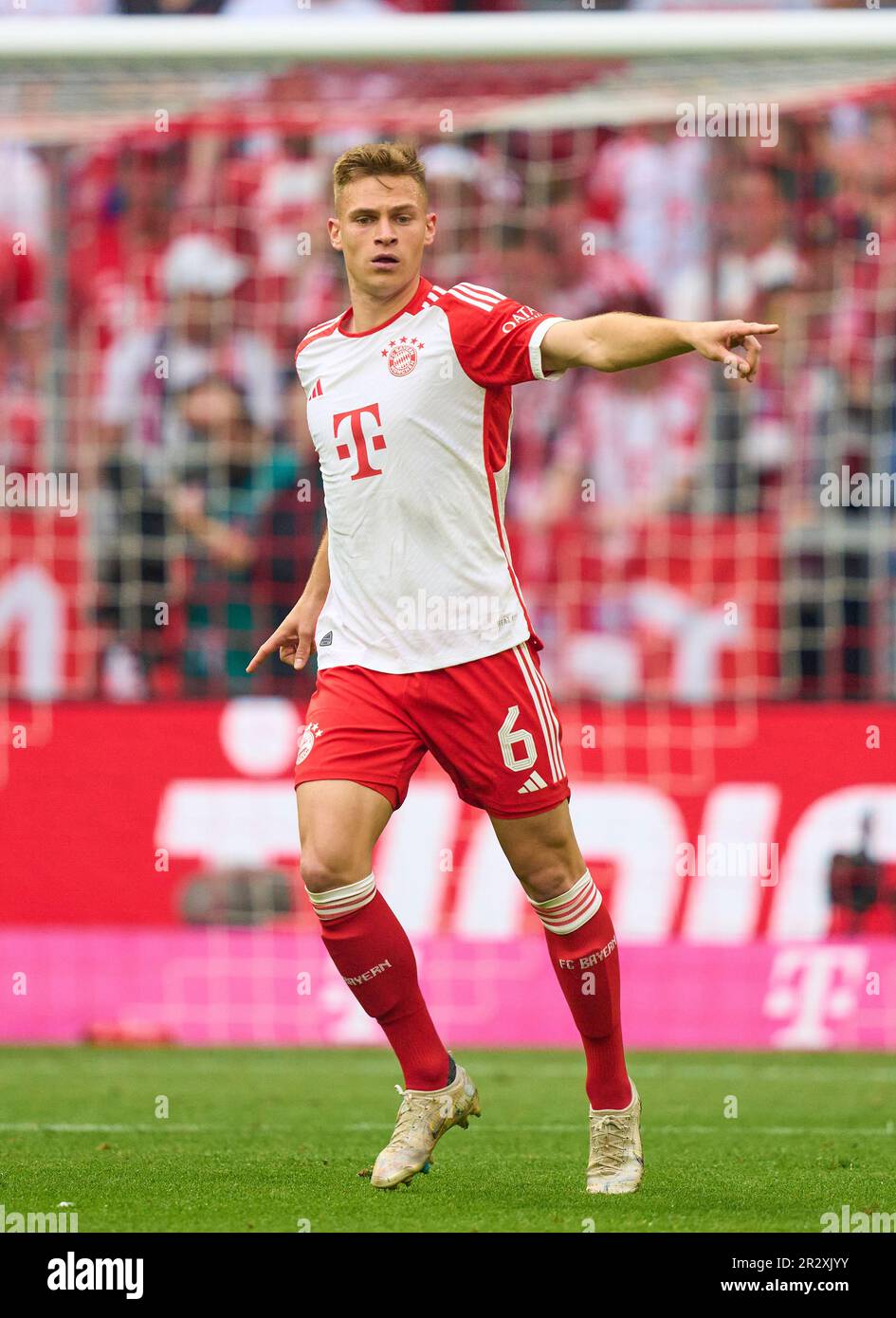 Joshua KIMMICH, FCB 6   in the match FC BAYERN MUENCHEN - RB LEIPZIG 1-3 1.German Football League on May 20, 2023 in Munich, Germany. Season 2022/2023, matchday 33, 1.Bundesliga, FCB, München, 33.Spieltag. © Peter Schatz / Alamy Live News    - DFL REGULATIONS PROHIBIT ANY USE OF PHOTOGRAPHS as IMAGE SEQUENCES and/or QUASI-VIDEO - Stock Photo