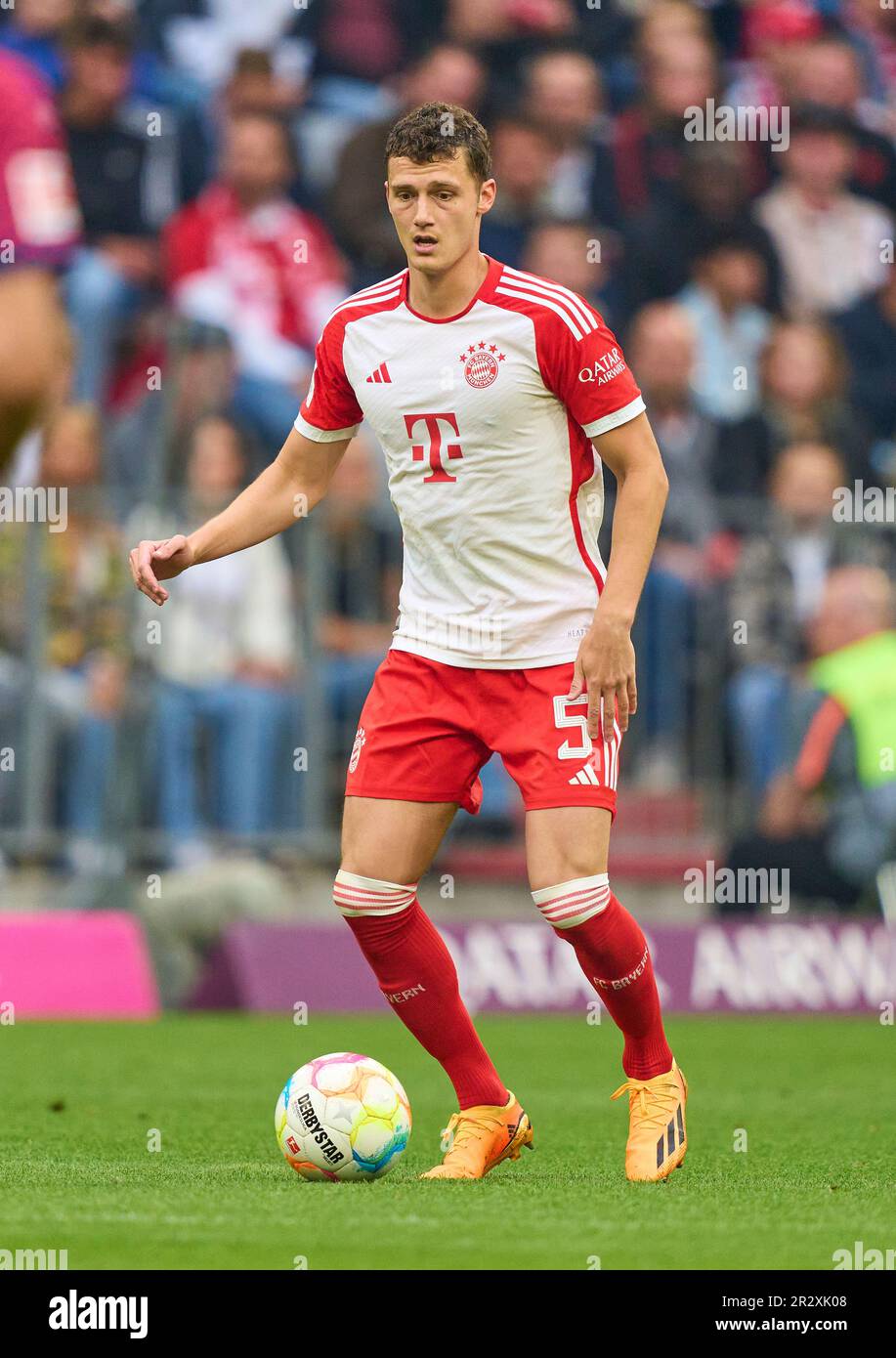 Benjamin PAVARD, FCB 5 in the match FC BAYERN MUENCHEN - RB LEIPZIG 1-3 1.German  Football League on May 20, 2023 in Munich, Germany. Season 2022/2023,  matchday 33, 1.Bundesliga, FCB, München, 33.Spieltag. ©