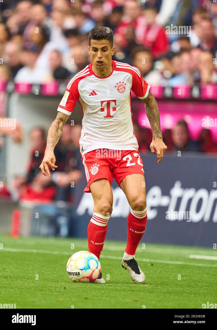 Joao Cancelo, FCB 22  in the match FC BAYERN MUENCHEN - RB LEIPZIG 1-3 1.German Football League on May 20, 2023 in Munich, Germany. Season 2022/2023, matchday 33, 1.Bundesliga, FCB, München, 33.Spieltag. © Peter Schatz / Alamy Live News    - DFL REGULATIONS PROHIBIT ANY USE OF PHOTOGRAPHS as IMAGE SEQUENCES and/or QUASI-VIDEO - Stock Photo