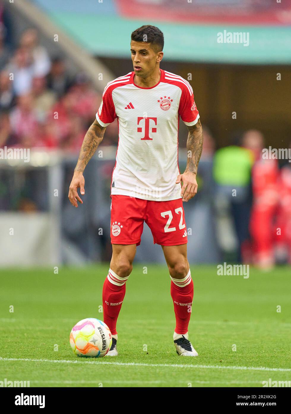 Joao Cancelo, FCB 22  in the match FC BAYERN MUENCHEN - RB LEIPZIG 1-3 1.German Football League on May 20, 2023 in Munich, Germany. Season 2022/2023, matchday 33, 1.Bundesliga, FCB, München, 33.Spieltag. © Peter Schatz / Alamy Live News    - DFL REGULATIONS PROHIBIT ANY USE OF PHOTOGRAPHS as IMAGE SEQUENCES and/or QUASI-VIDEO - Stock Photo