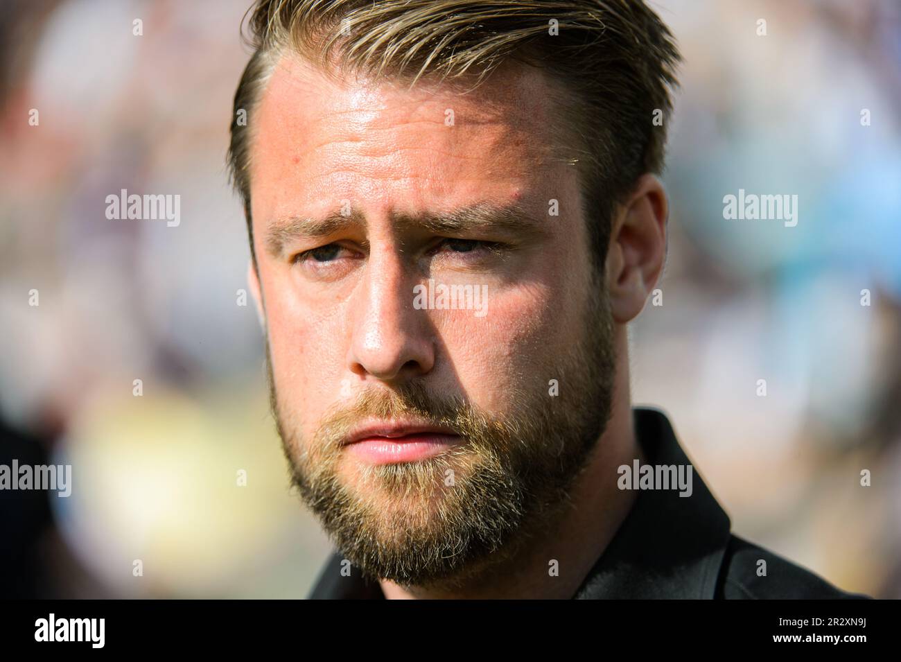 William Lundin coach of IFK Göteborg during match in the Allsvenskan between Göteborg  and Hammarby at Gamla Ullevi in Gothenburg on 1 January 2012 Stock Photo