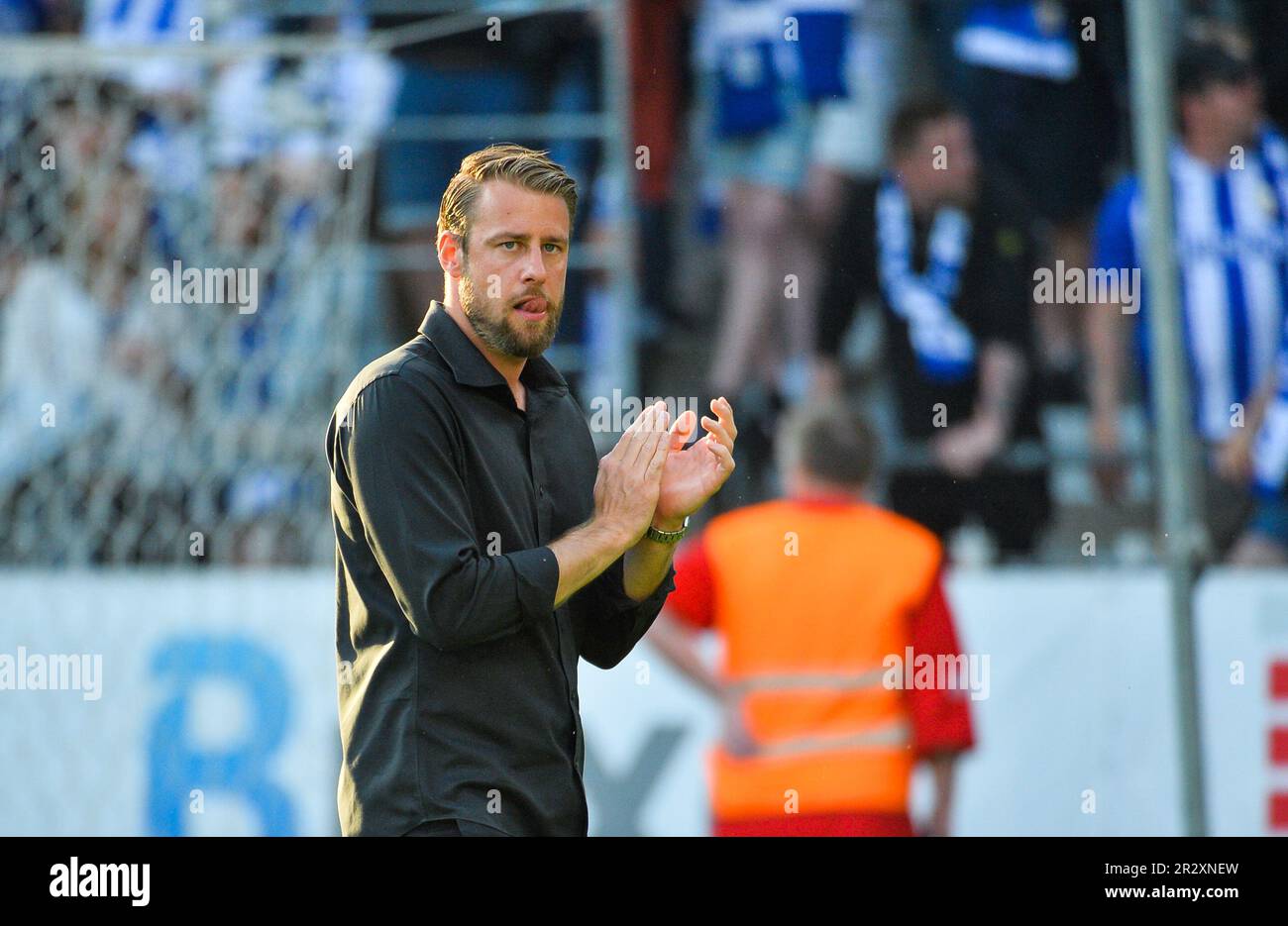 William Lundin coach of IFK Göteborg during match in the Allsvenskan between Göteborg  and Hammarby at Gamla Ullevi in Gothenburg on 1 January 2012 Stock Photo