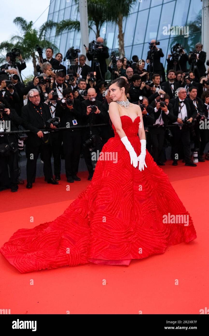 Sofia Carson 2023 Cannes Film Festival Red Carpet Ball Gown Dress