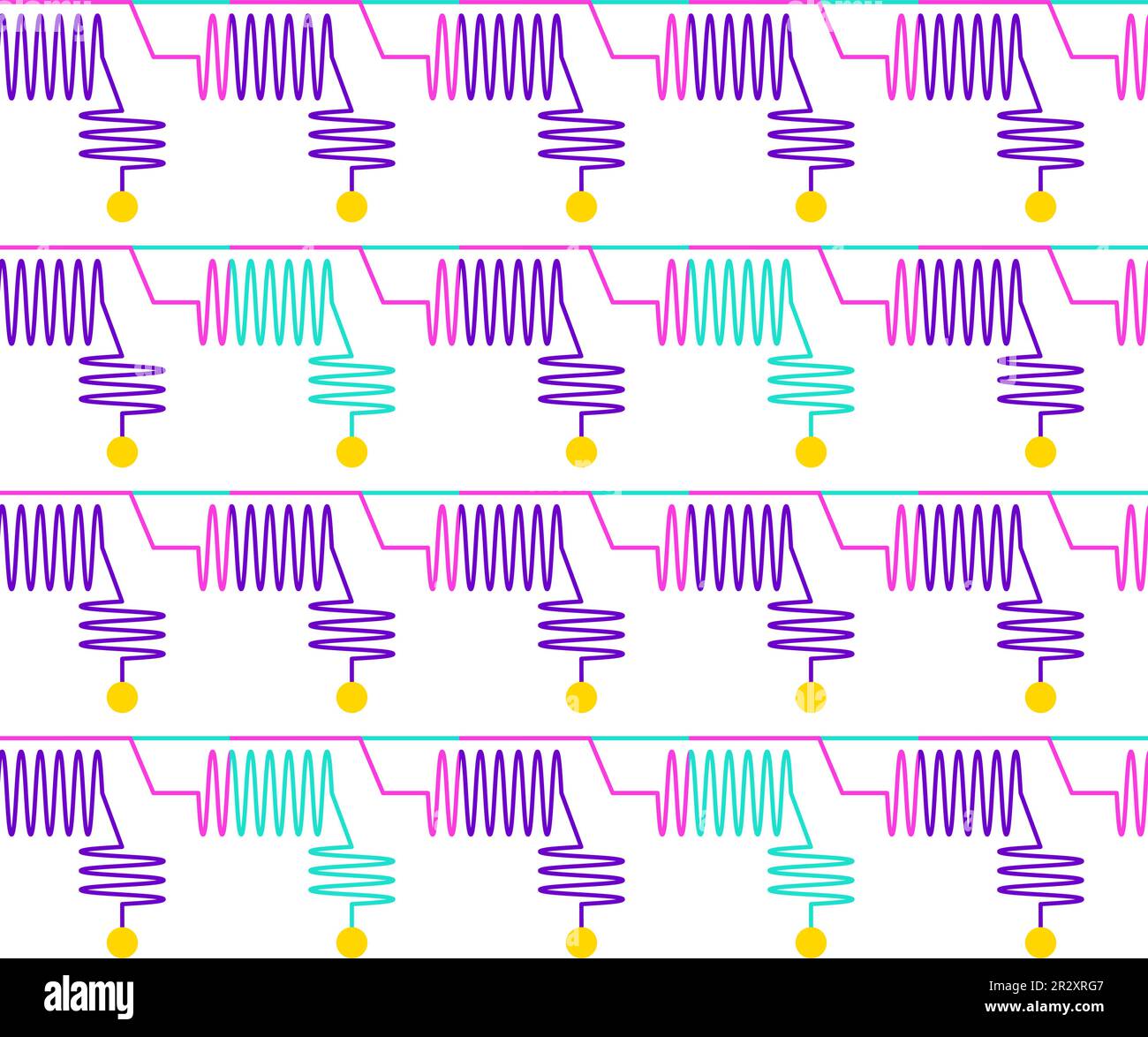 Quantum computer pcb wires seamless pattern vector quality stock