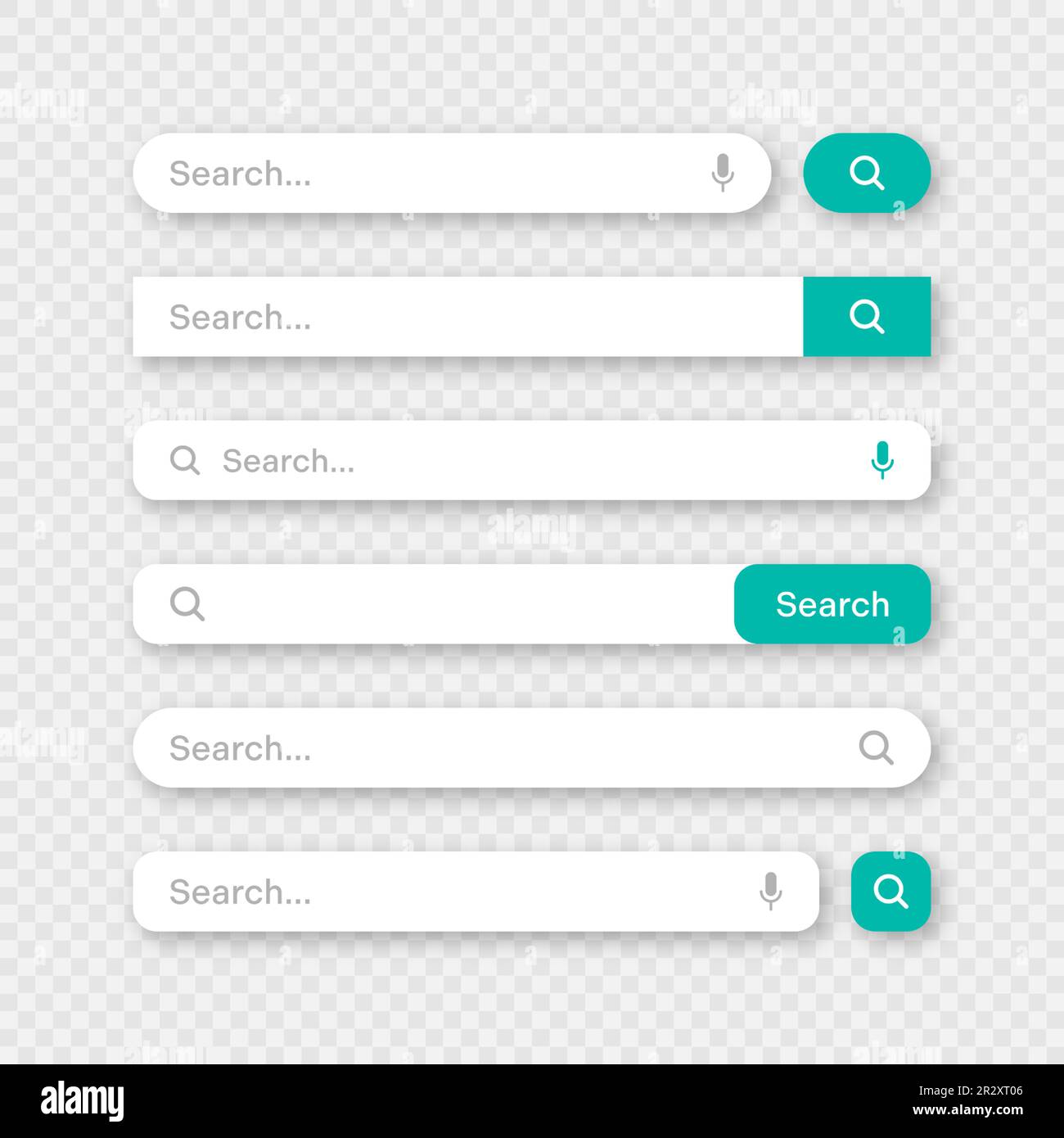 Various search bar templates. Internet browser engine with search box ...